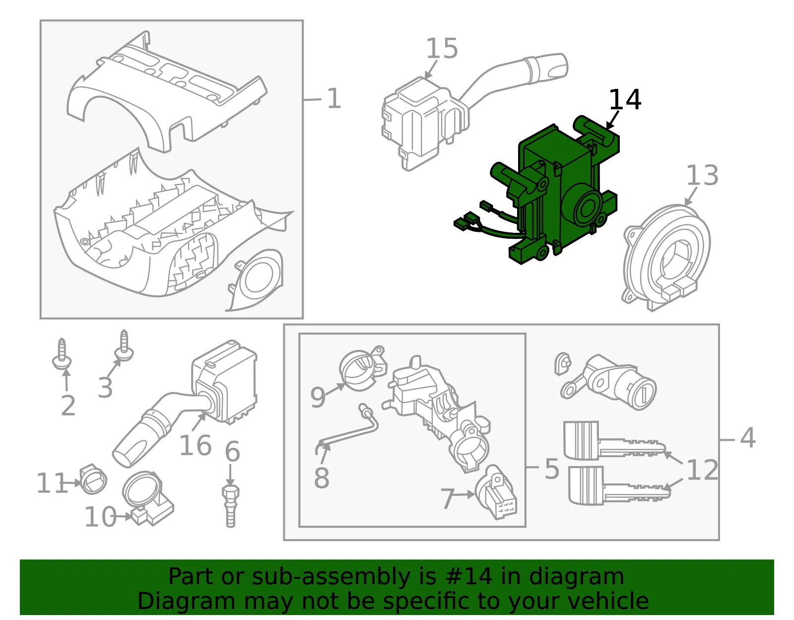 Combo Switch - Mazda (eg23661b1) - view 2