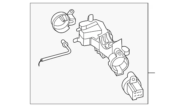 Ignition Lock Cylinder - Mazda (ehy87629xa)