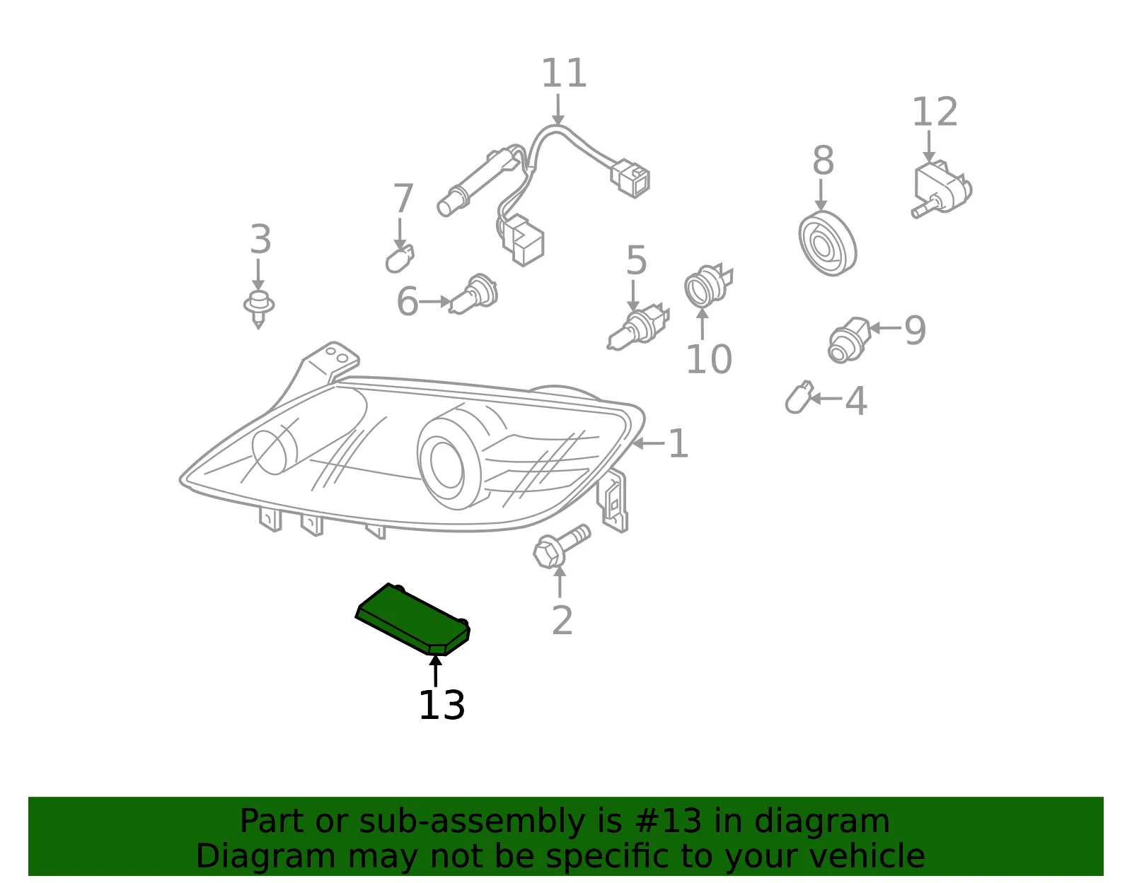 Headlight Control Module - Mazda (f152510h3) - view 2