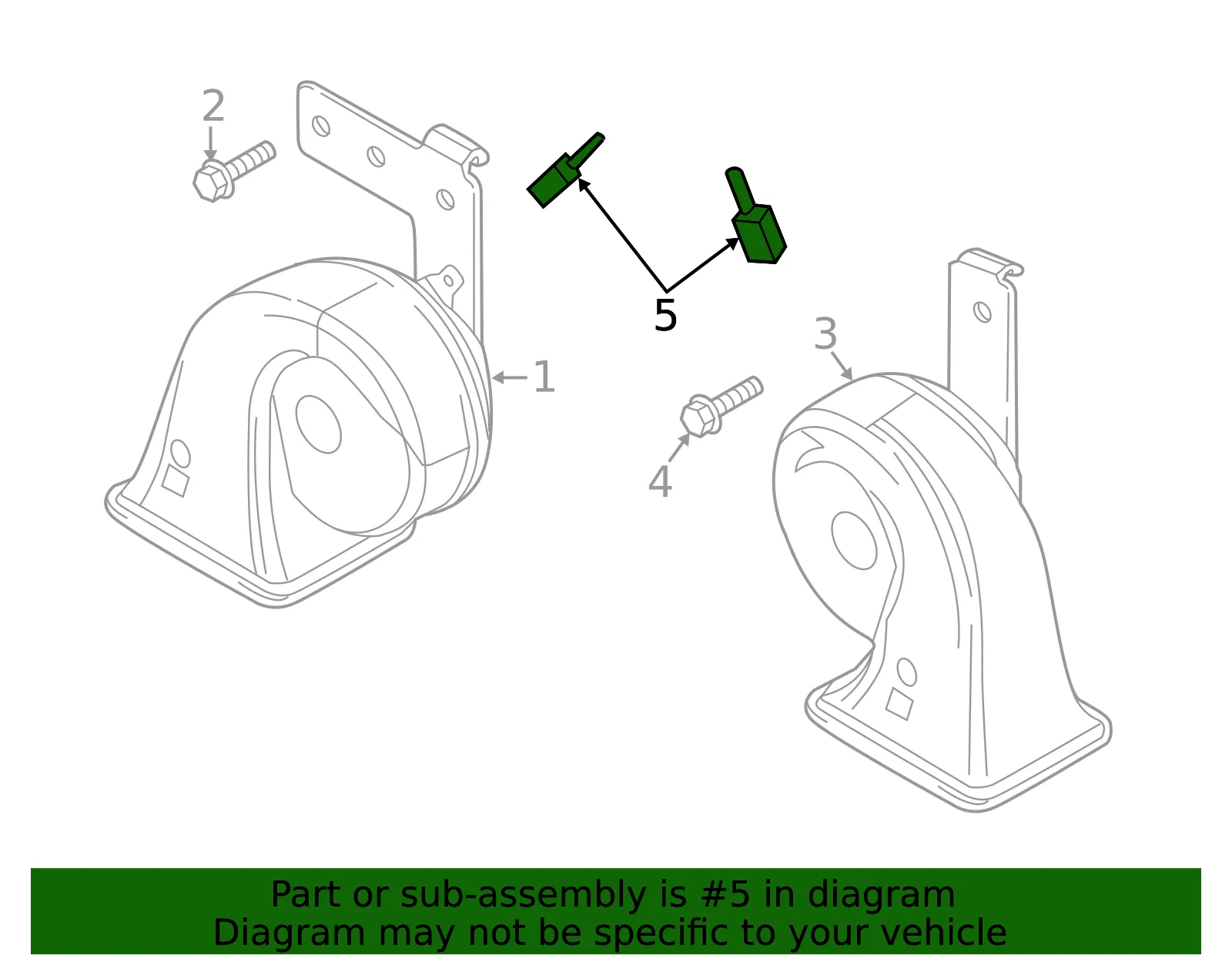 Horn Connector - Mazda (f1y967sh3) - view 2