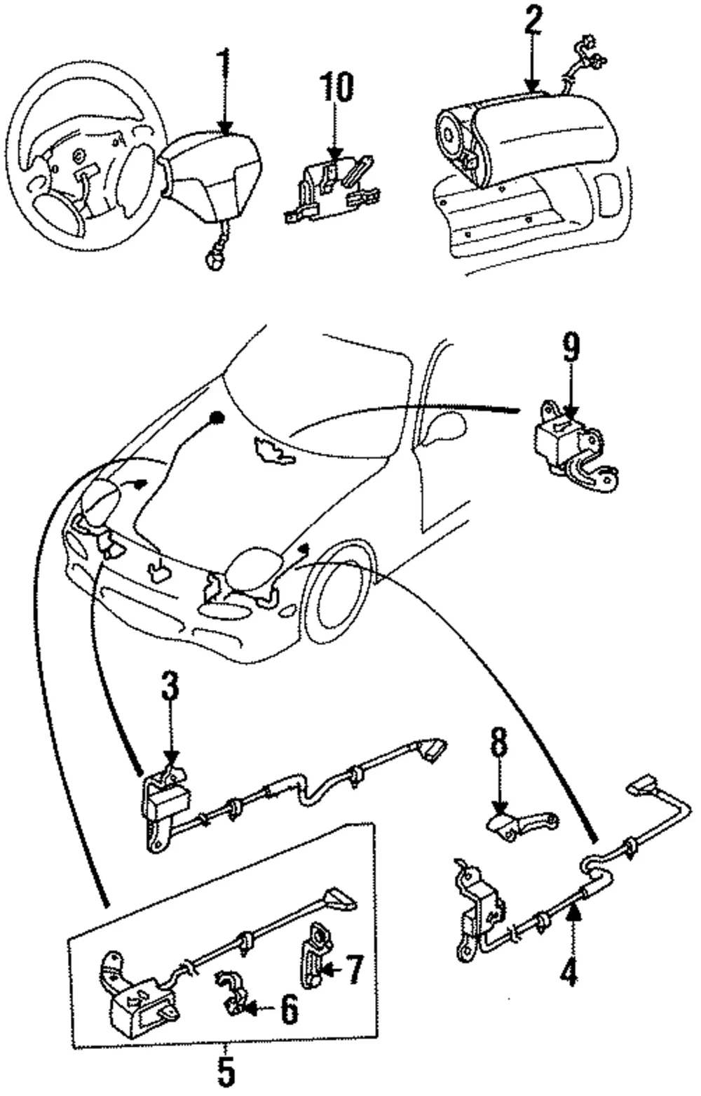 Driver Inflator Module - Mazda (fd1557k00a)
