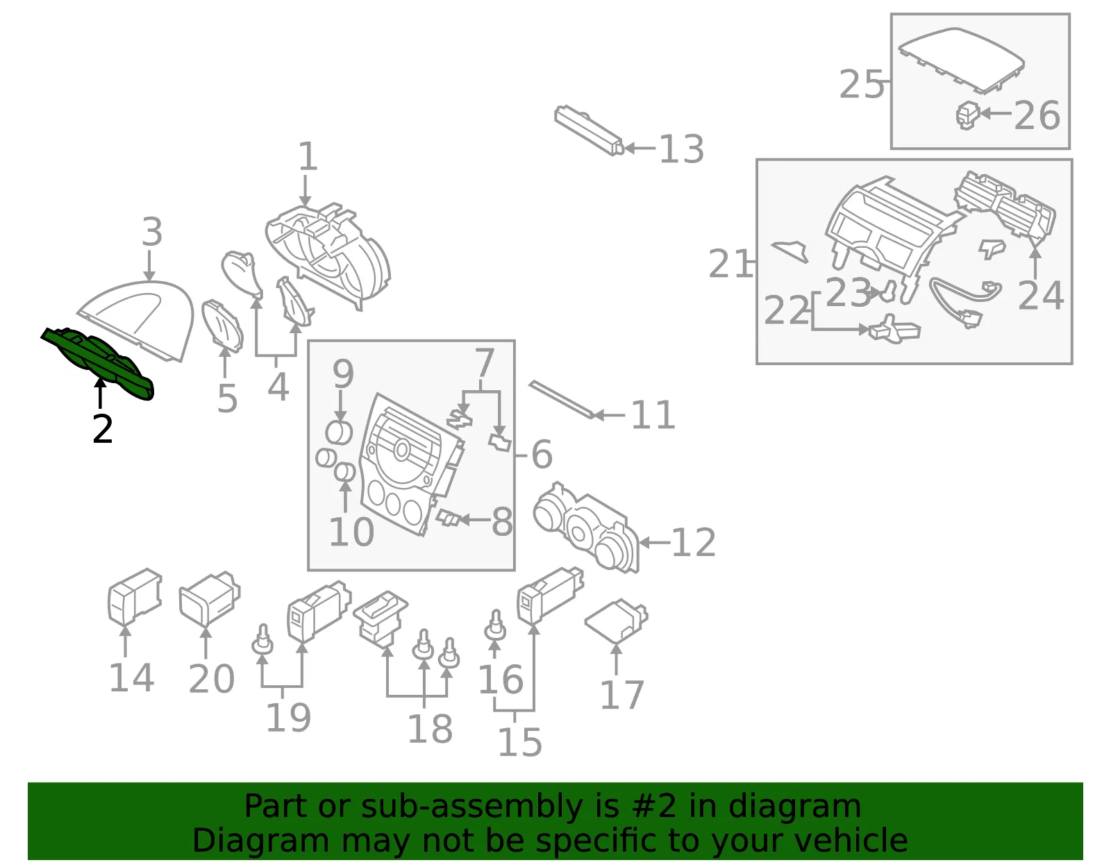 Instrument Cluster Bezel - Mazda (fe815521402) - view 2