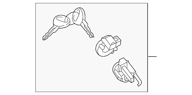 Ignition Lock Cylinder - Mazda (fey67614xb)