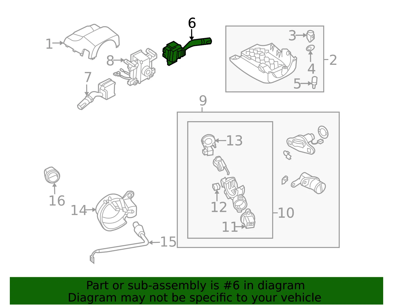 Wiper Switch - Mazda (ff2166128) - view 2