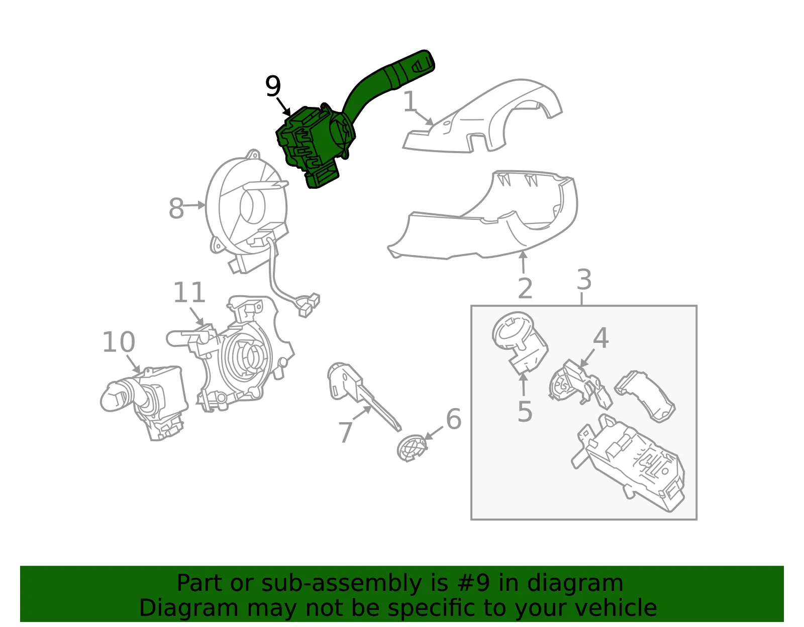 Wiper Switch - Mazda (ff6166128) - view 2
