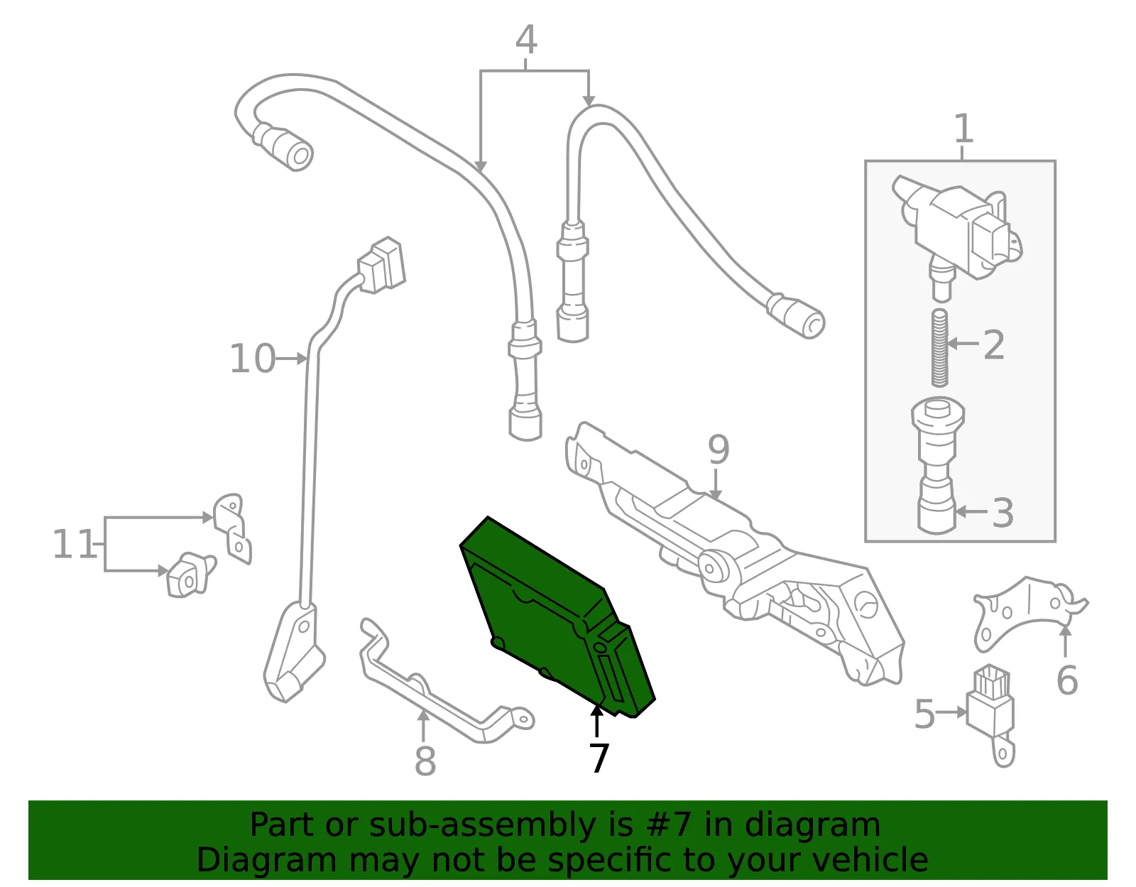 Engine Control Module (ECM) - Mazda (fs8l18881b) - view 2