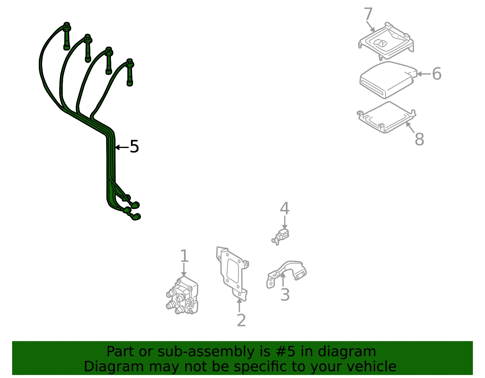 Spark Plug Wire Set - Mazda (fsd718140c) - view 2