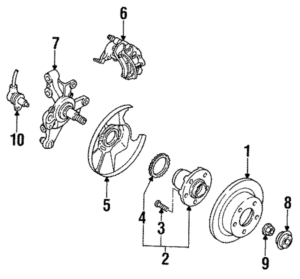 ABS Wheel Speed Sensor - Mazda (g06t4372y)