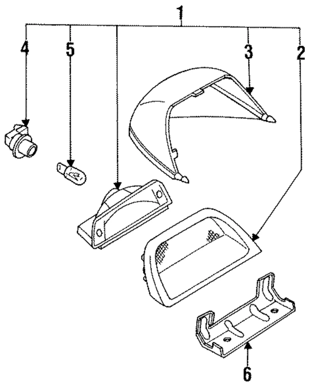 High Mount Lamp - Mazda (ga2a5158002)