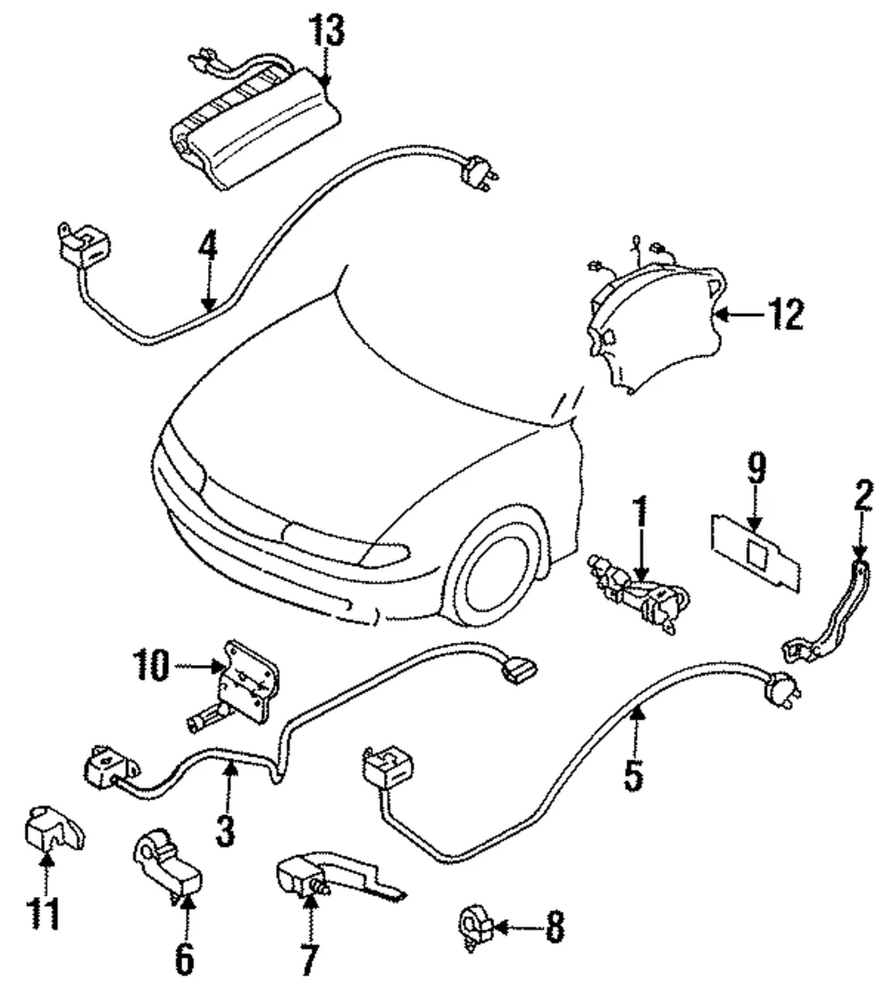 Impact Sensor - Mazda (ga2a57k40c)