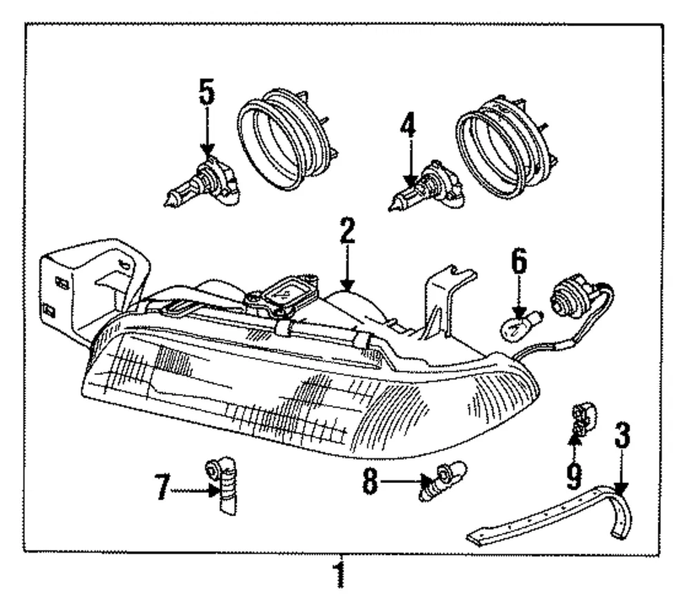 Composite Headlamp - Mazda (ga2k510l0e)
