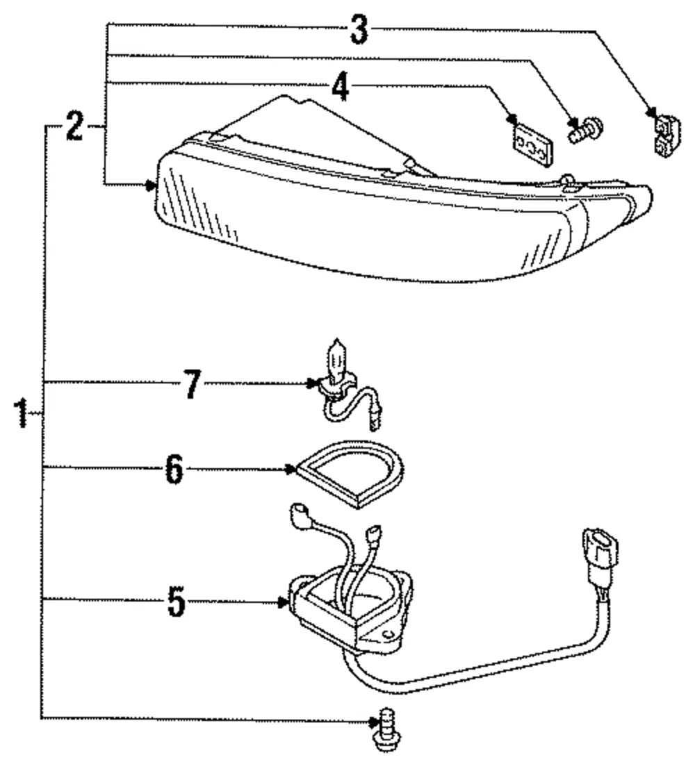 Fog Lamp Assembly - Mazda (ga2k51690e)
