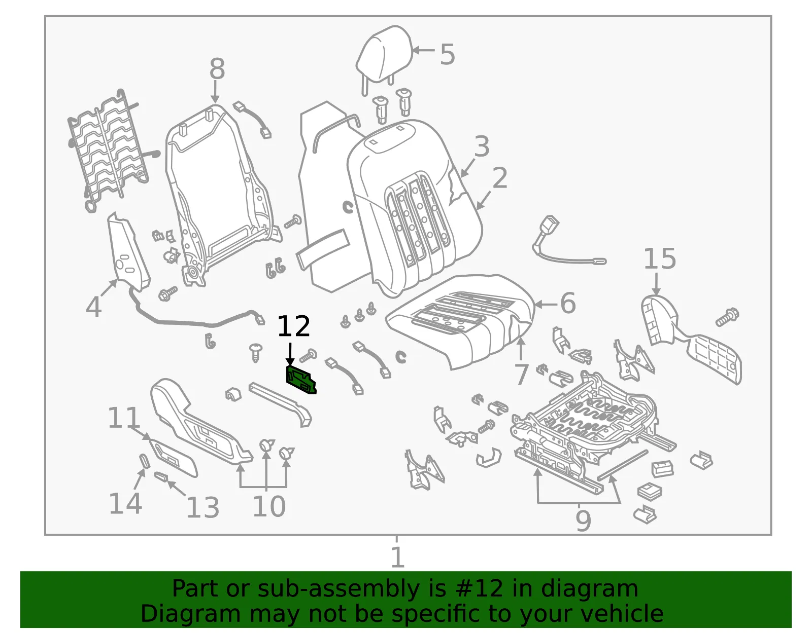 Seat Memory Switch - Mazda (gaad8815x) - view 2