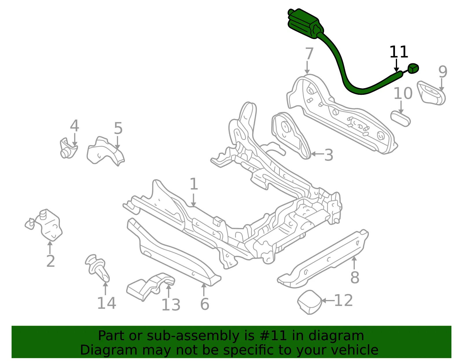 Seat Switch - Mazda (gb6m57155) - view 2