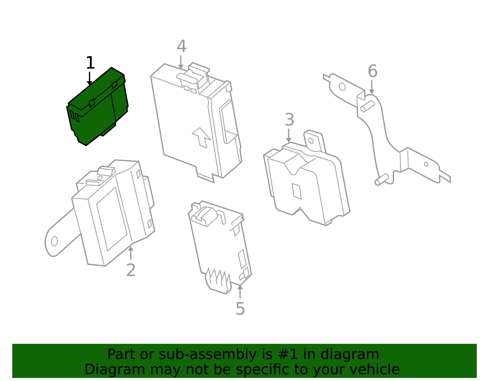 Body Control Module - Mazda (gbef675x0d) - view 2