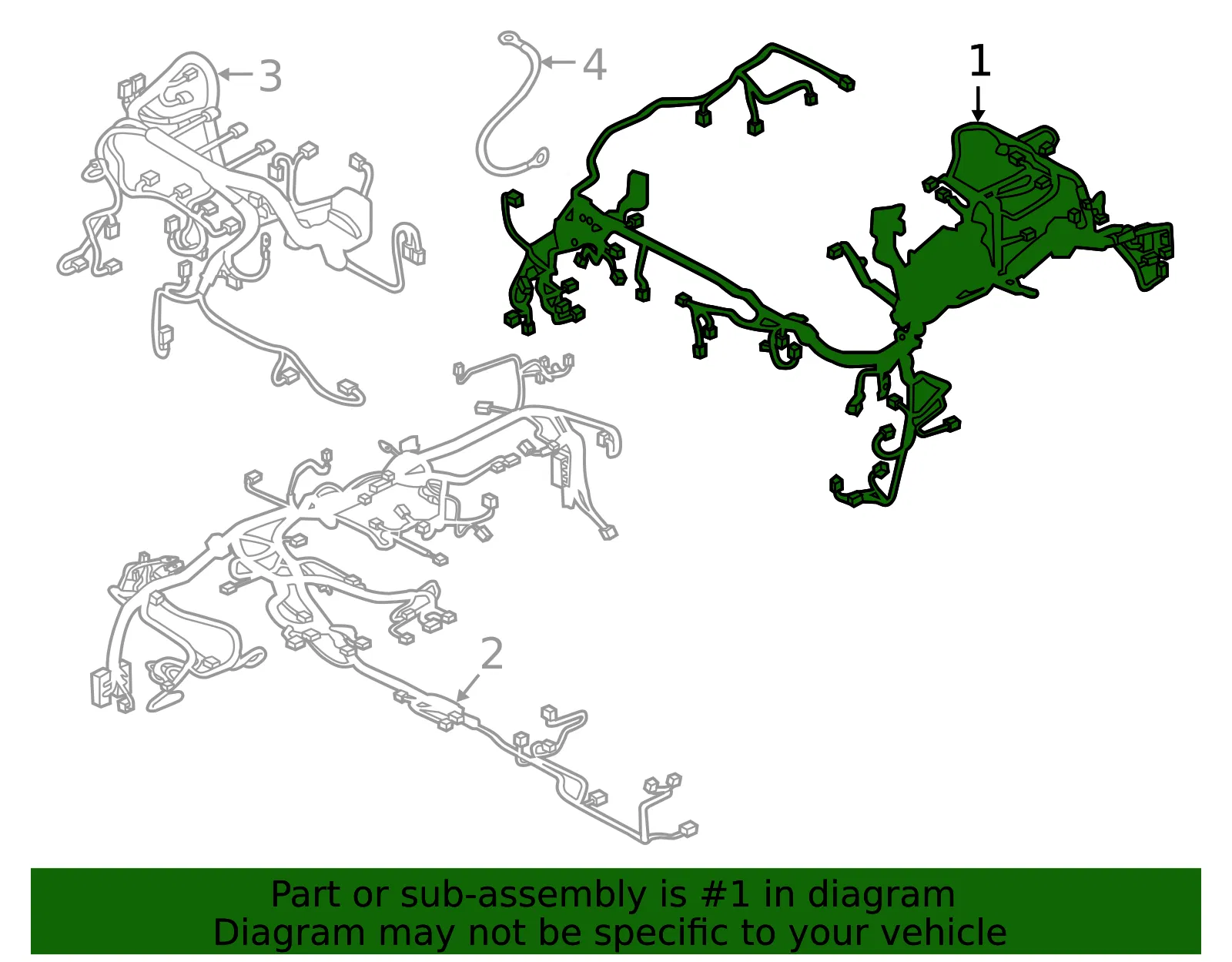 Wire Harness - Mazda (gbfn67010a) - view 2