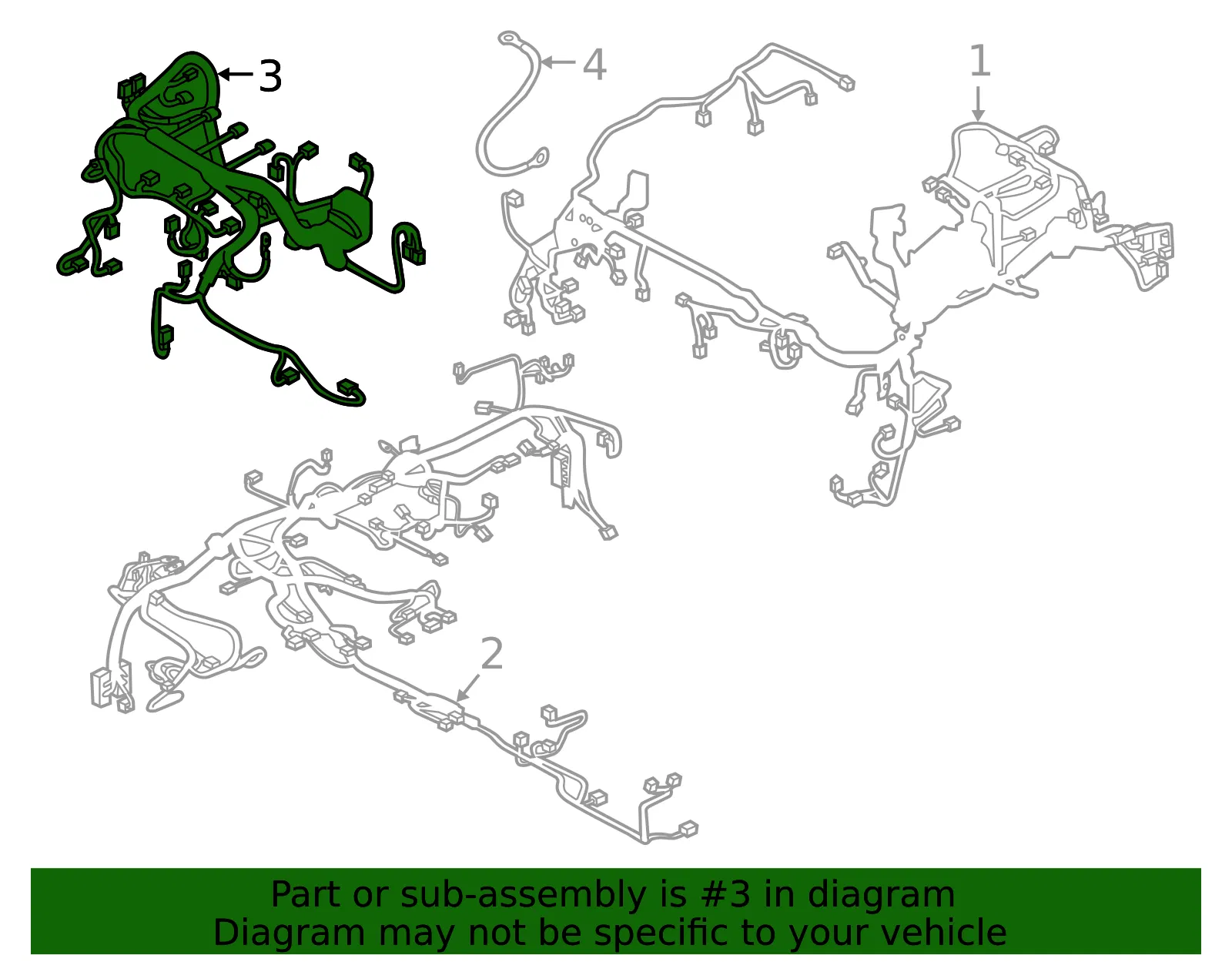 Engine Harness - Mazda (gbvg67020c) - view 2