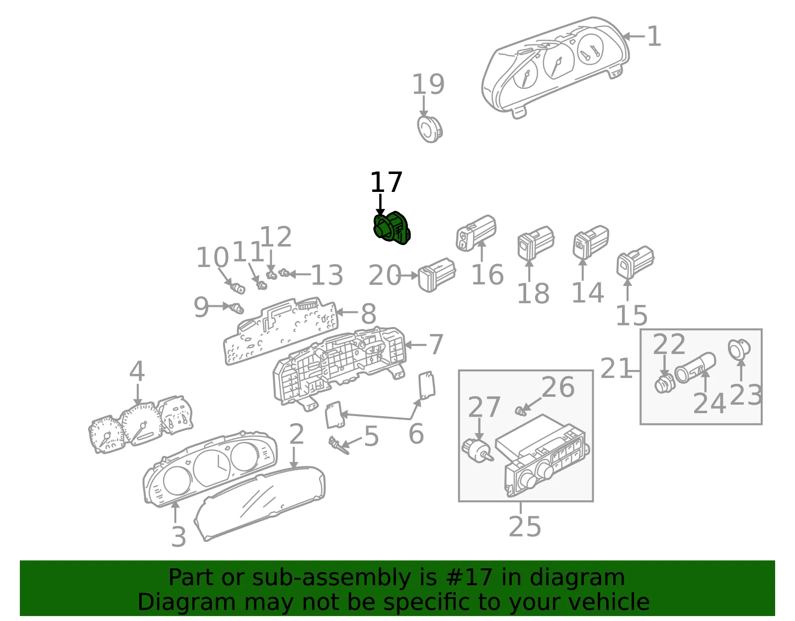 Mirror Switch - Mazda (gd7a66600) - view 2