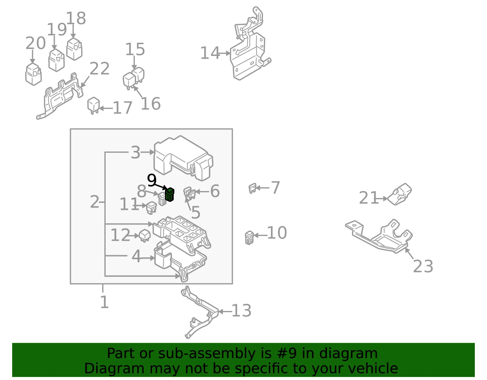 Multi-Purpose Fuse - Mazda (gd7b67s99) - view 2