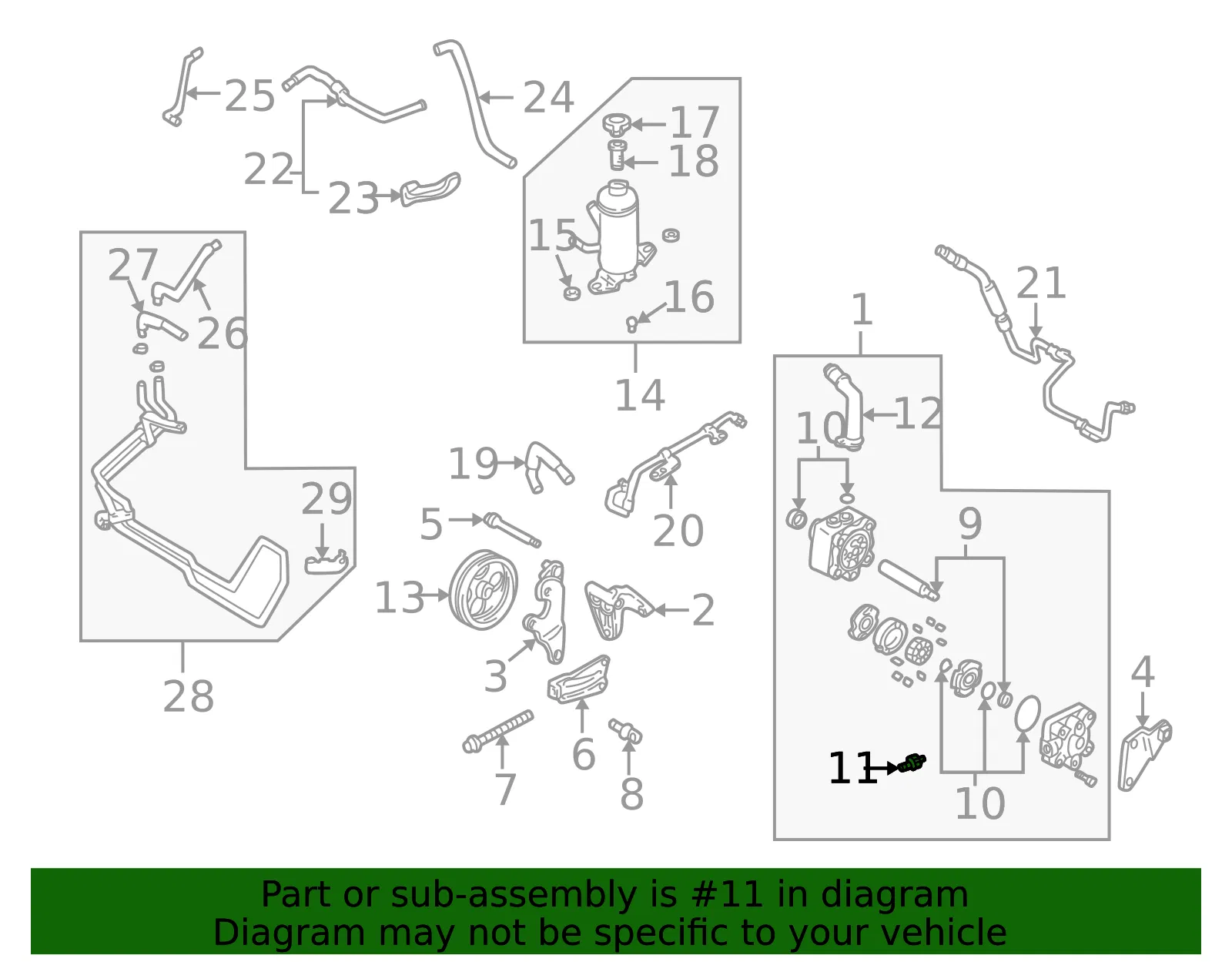 Pressure Sensor - Mazda (ge4t32230) - view 2