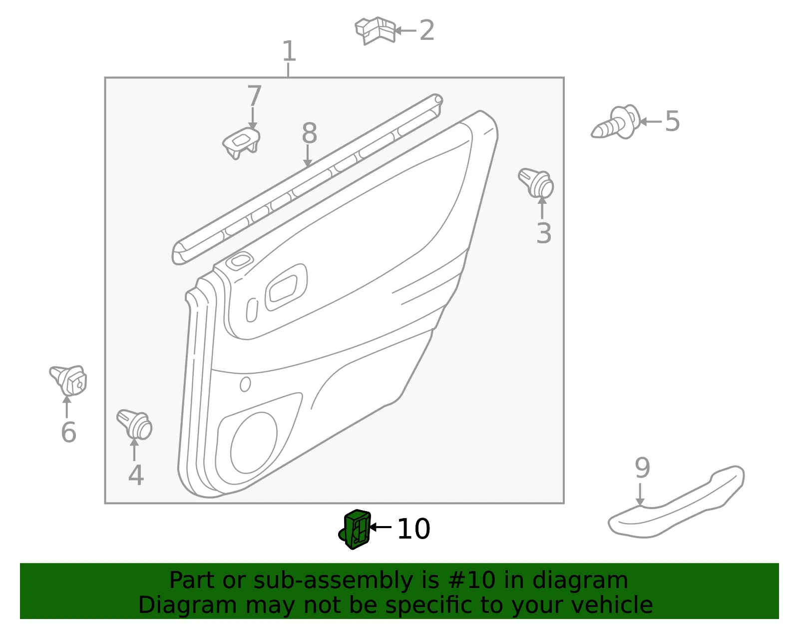 Window Switch - Mazda (ge4t66380c90) - view 2