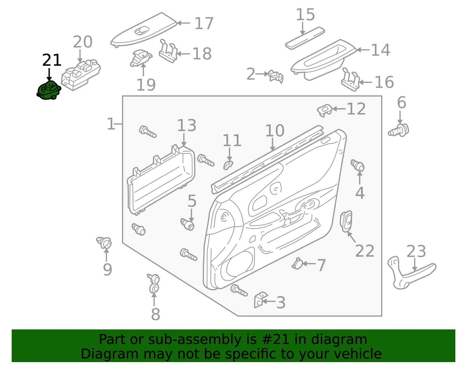 Mirror Switch - Mazda (ge4t66600) - view 2