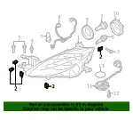 Headlamp Assembly U-Nut - Mazda (geg150133) - view 4