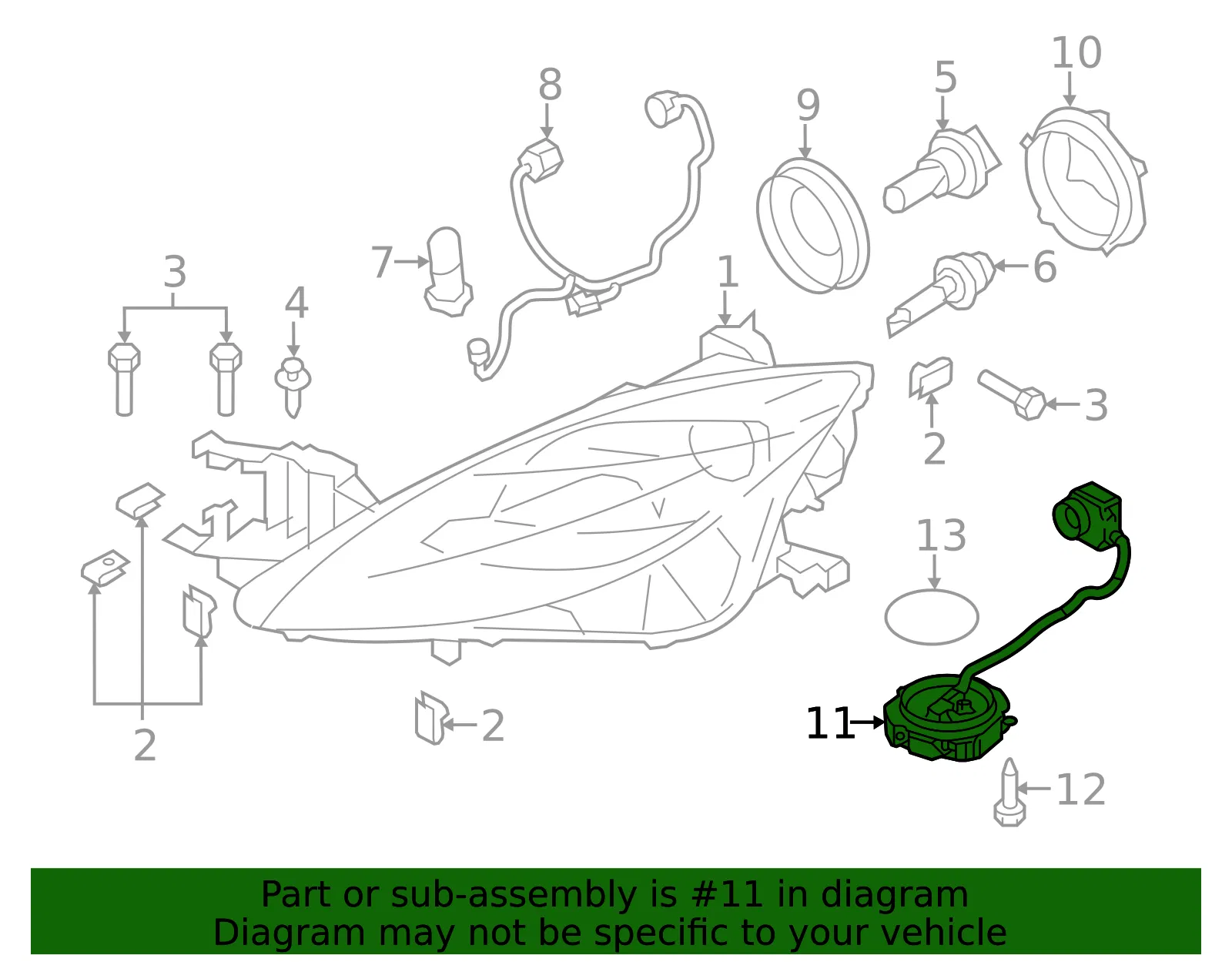 Control Module - Mazda (geg2510h3) - view 2