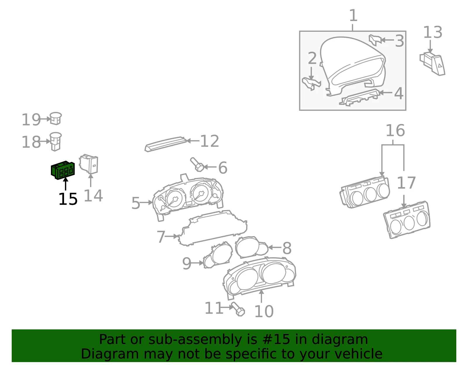 Combo Switch - Mazda (gej366170) - view 2