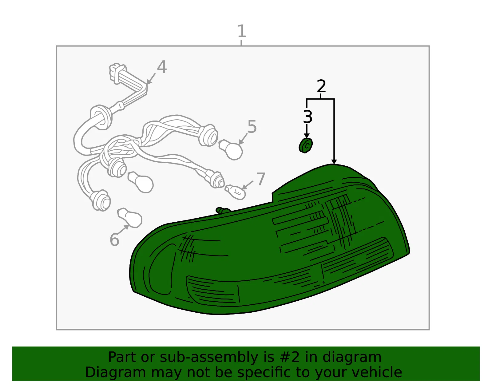 Tail Light Assembly - Mazda (gg2a51180a) - view 2