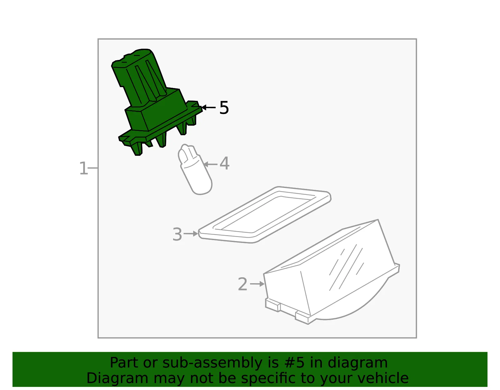 License Plate Light Socket - Mazda (ghp951272) - view 2