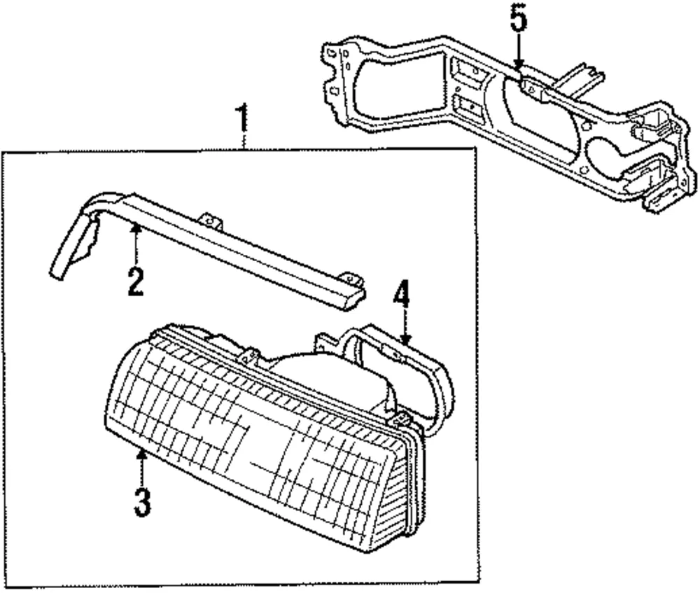 Headlight Molding - Mazda (gj37510b9)