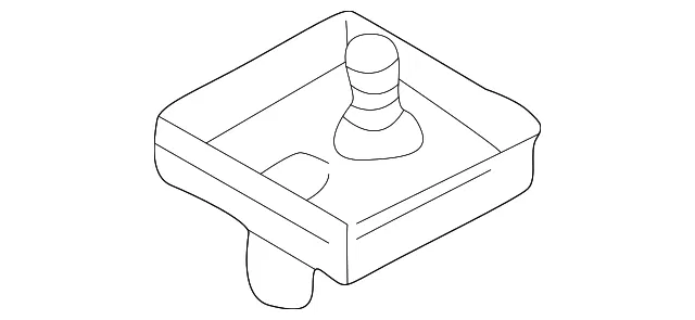Center High Mount Stop Light Clip - Mazda (gj4h5114ya)