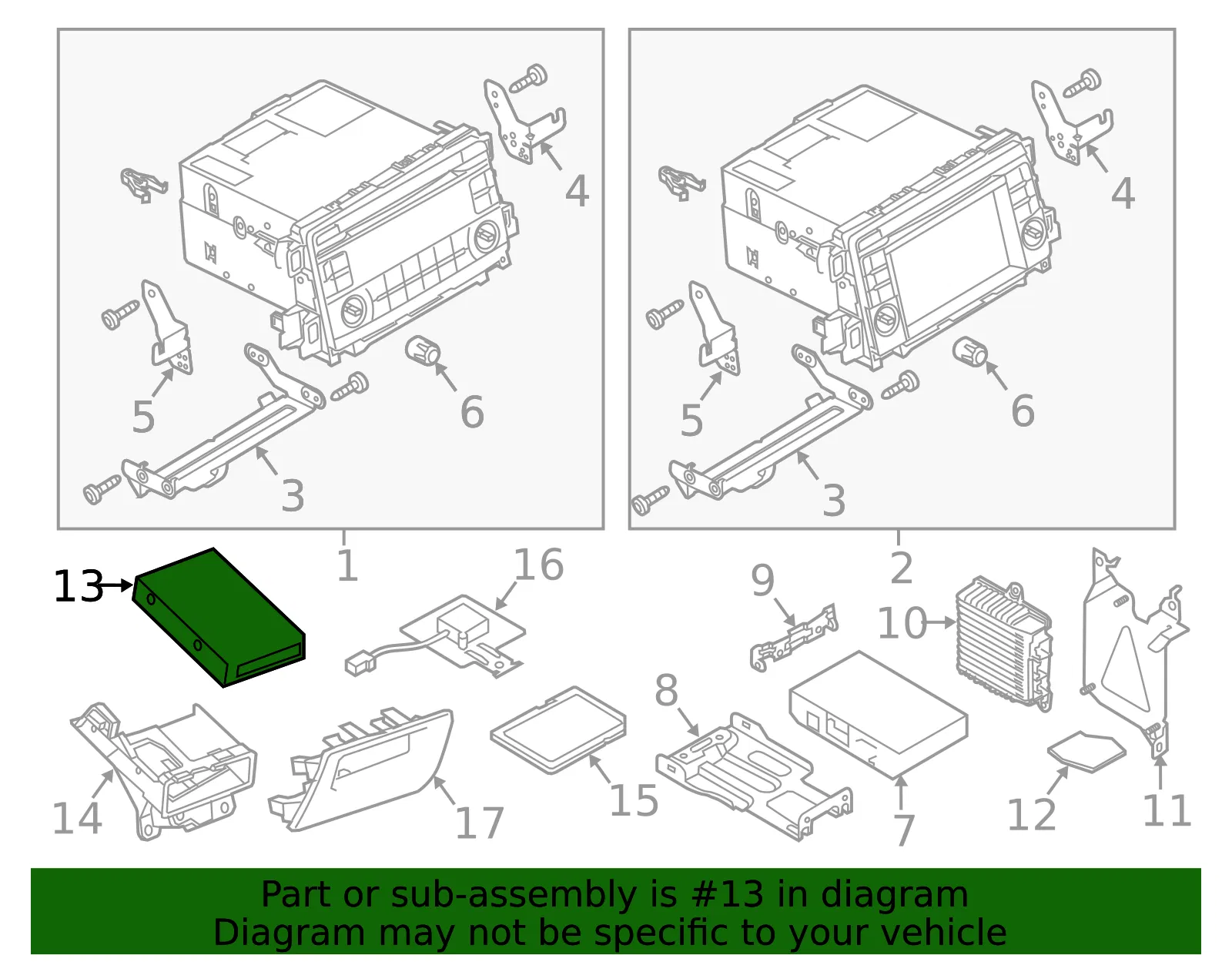 GPS Navigation Control Module - Mazda (gjs166ez0e) - view 2