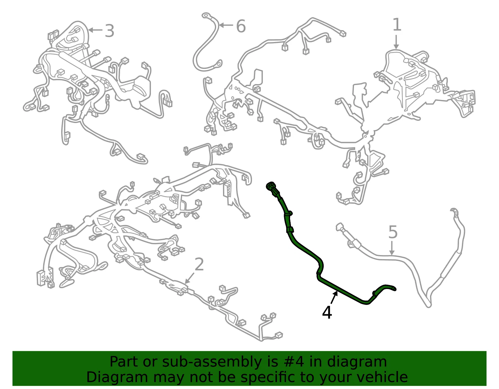 Engine Wiring Harness Connector - Mazda (gjs56707ya) - view 2