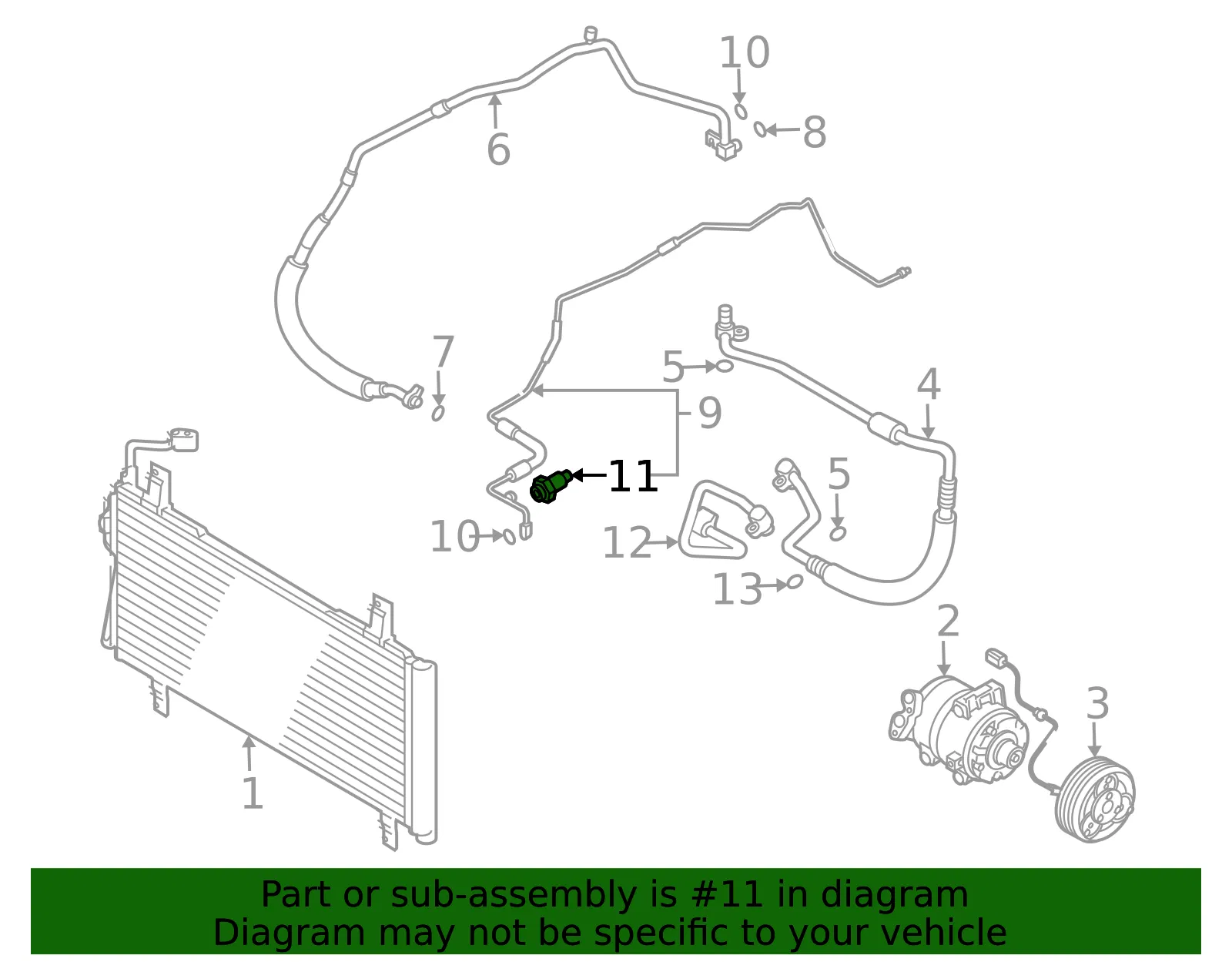 Pressure Switch - Mazda (gk2g61503) - view 2