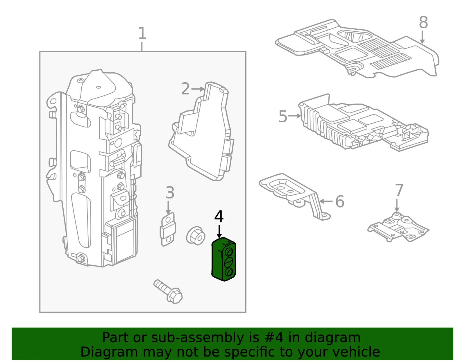 Fuse Cover - Mazda (gkk867za3) - view 2