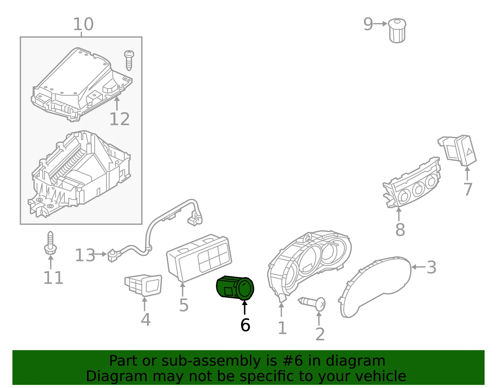 Ignition Switch - Mazda (gkl1663s0a) - view 2