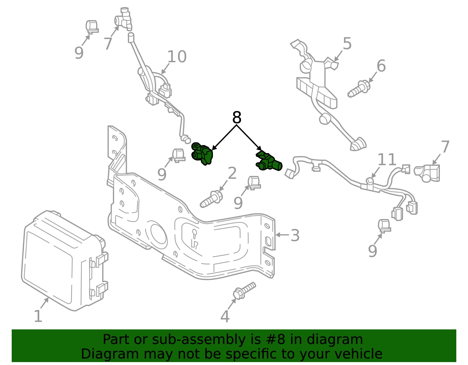 Parking Aid Sensor - Mazda (gmk667uc1s9) - view 2