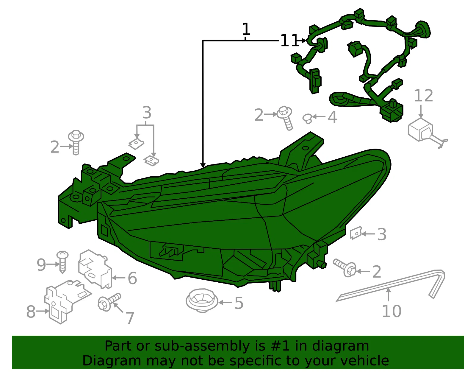 Composite Headlamp - Mazda (grf851041b) - view 2