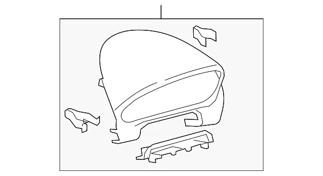 Instrument Cluster Visor - Mazda (gs3l55420f02)