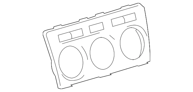 HVAC Heater Control Switch Bezel - Mazda (gs3l61d31a)