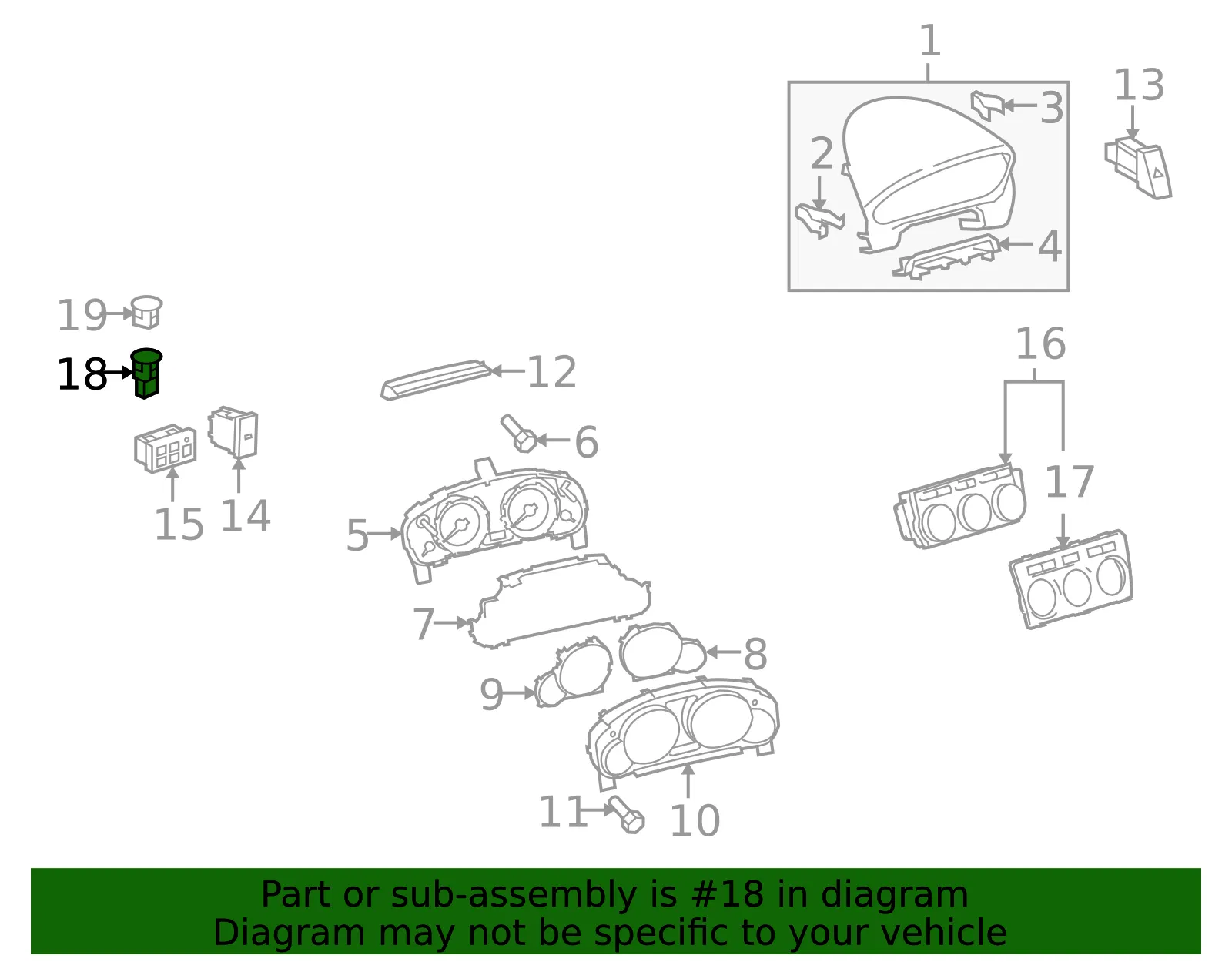 Sun Load Temperature Sensor - Mazda (gs3m61751a) - view 2