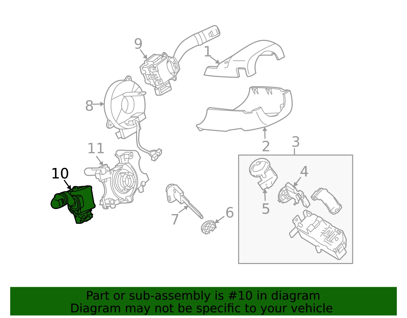 Multi-Function Switch - Mazda (gs3p66122a) - view 2