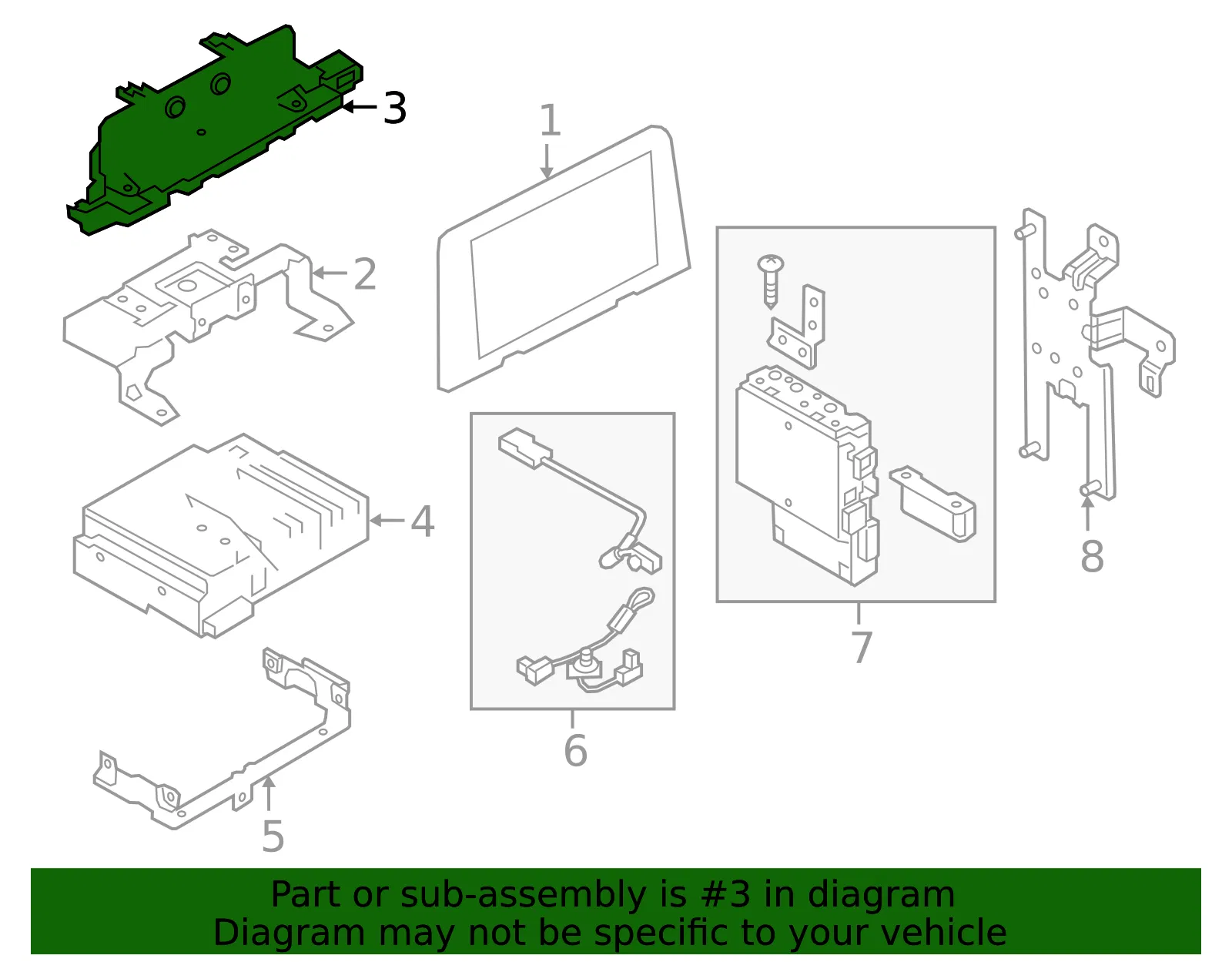 GPS Navigation Control Module - Mazda (gsl3669h0a) - view 2