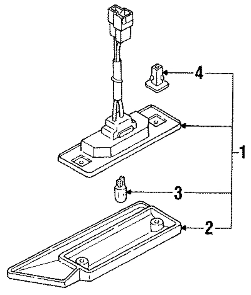 License Lamp - Mazda (h38051270b)