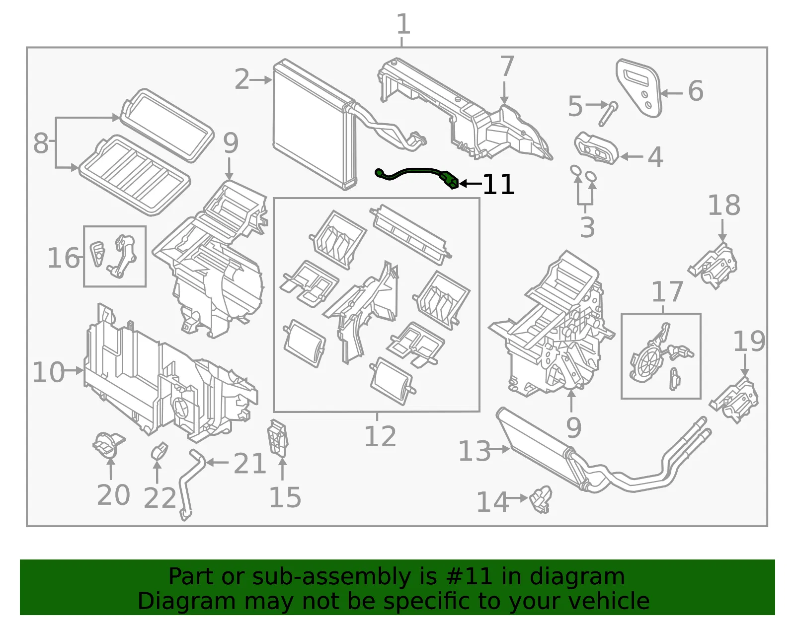 A/C Evaporator Temperature Sensor - Mazda (k12361j22) - view 2