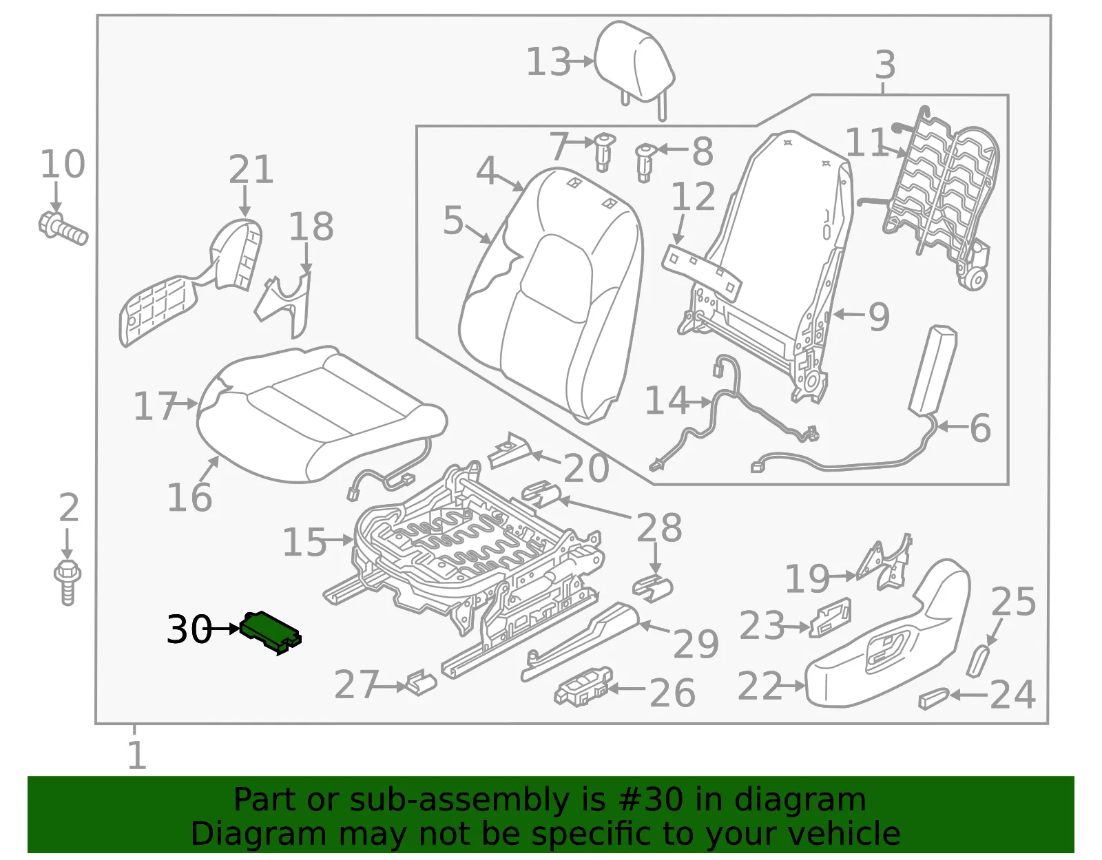 Seat Memory Control Module - Mazda (k156675j0) - view 2
