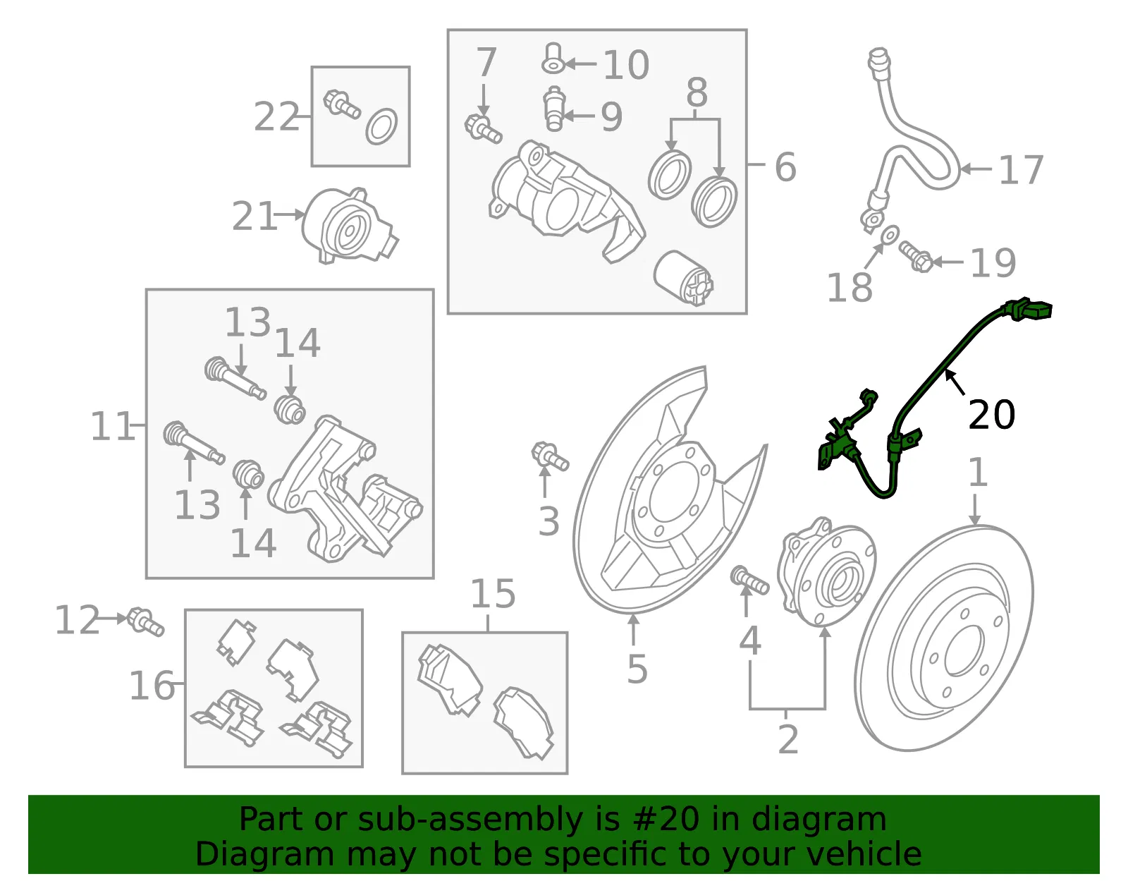 ABS Wheel Speed Sensor - Mazda (ka0g437exa) - view 2