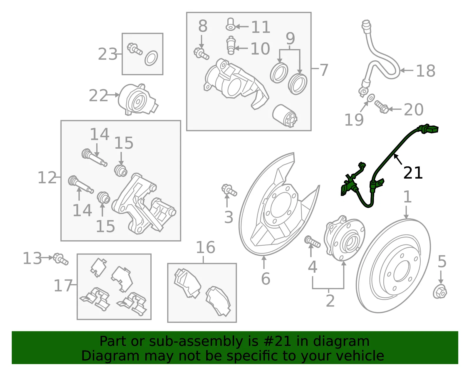 ABS Wheel Speed Sensor - Mazda (ka0k437exa) - view 3